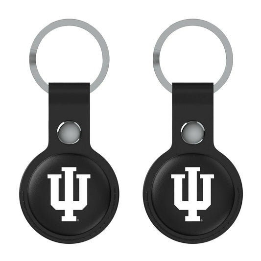 Indiana University Hoosiers Insignia Black Airtag Holder 2-Pack