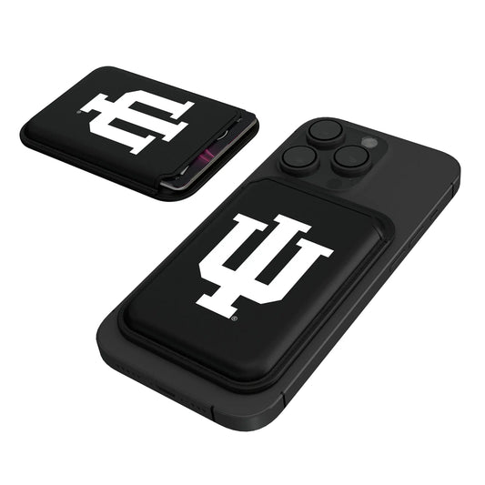 Indiana University Hoosiers Insignia Black Magnetic Credit Card Wallet