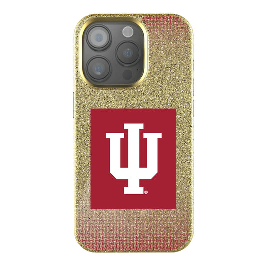 Indiana University Hoosiers Linen Bling Phone Case for Apple iPhone