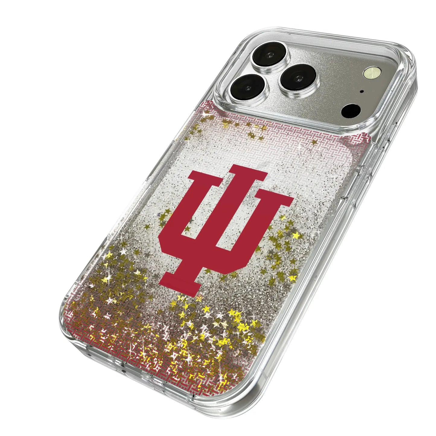 Indiana University Hoosiers Linen Glitter Phone Case for Apple iPhone