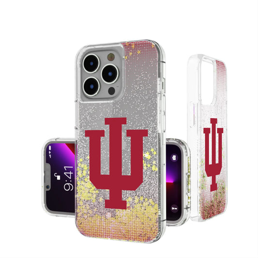 Indiana University Hoosiers Linen Glitter Phone Case for Apple iPhone
