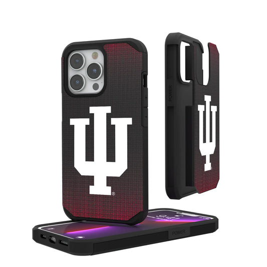 Indiana University Hoosiers Linen Rugged Phone Case for Apple iPhone