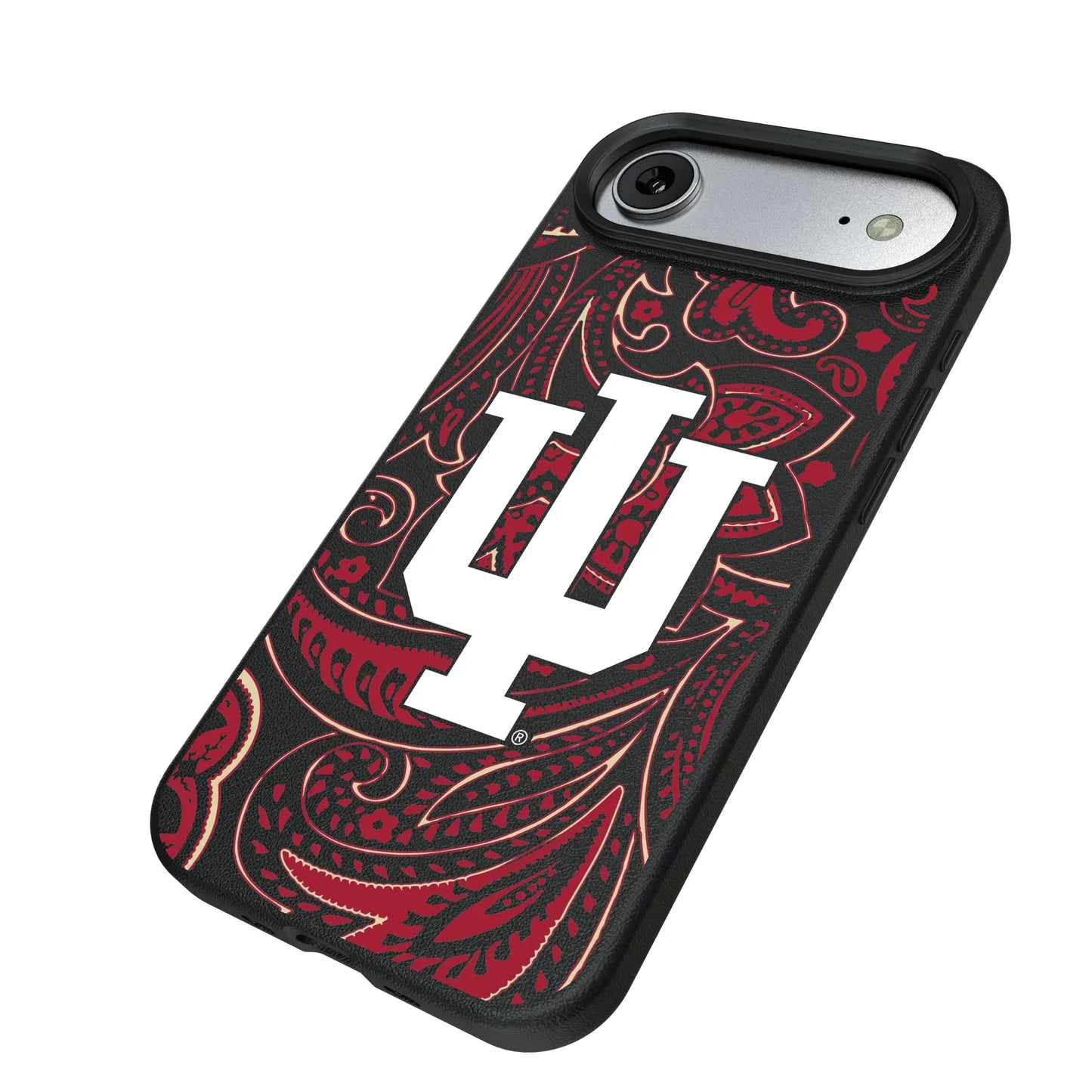 Indiana University Hoosiers Paisley MagSafe Compatible Phone Case for Apple iPhone