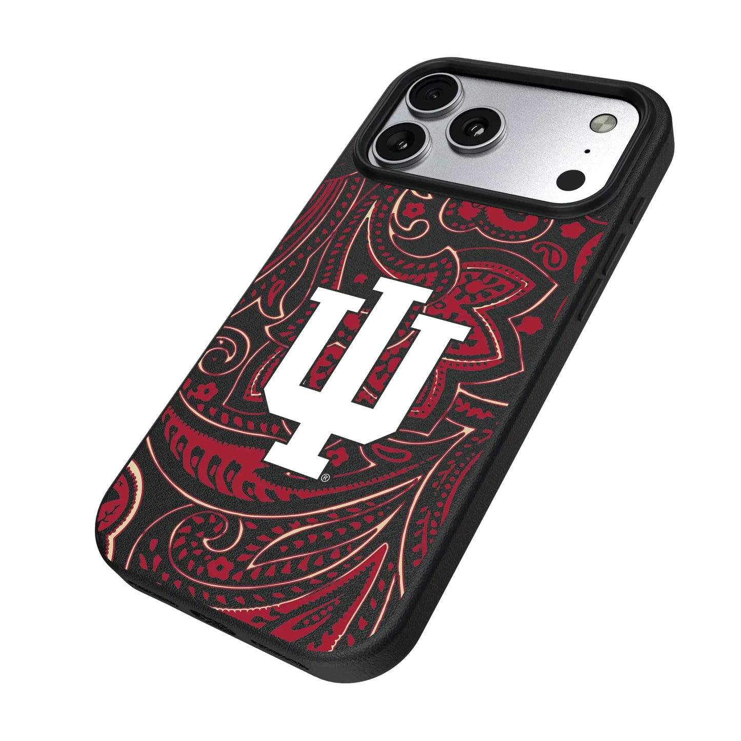 Indiana University Hoosiers Paisley MagSafe Compatible Phone Case for Apple iPhone