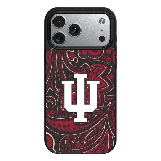 Indiana University Hoosiers Paisley MagSafe Compatible Phone Case for Apple iPhone