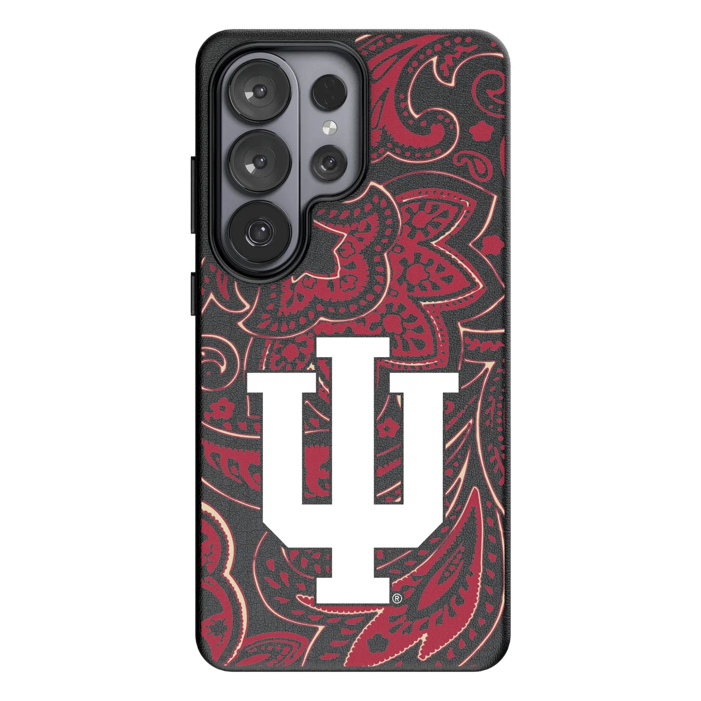 Indiana University Hoosiers Paisley MagSafe Compatible Phone Case for Samsung Galaxy