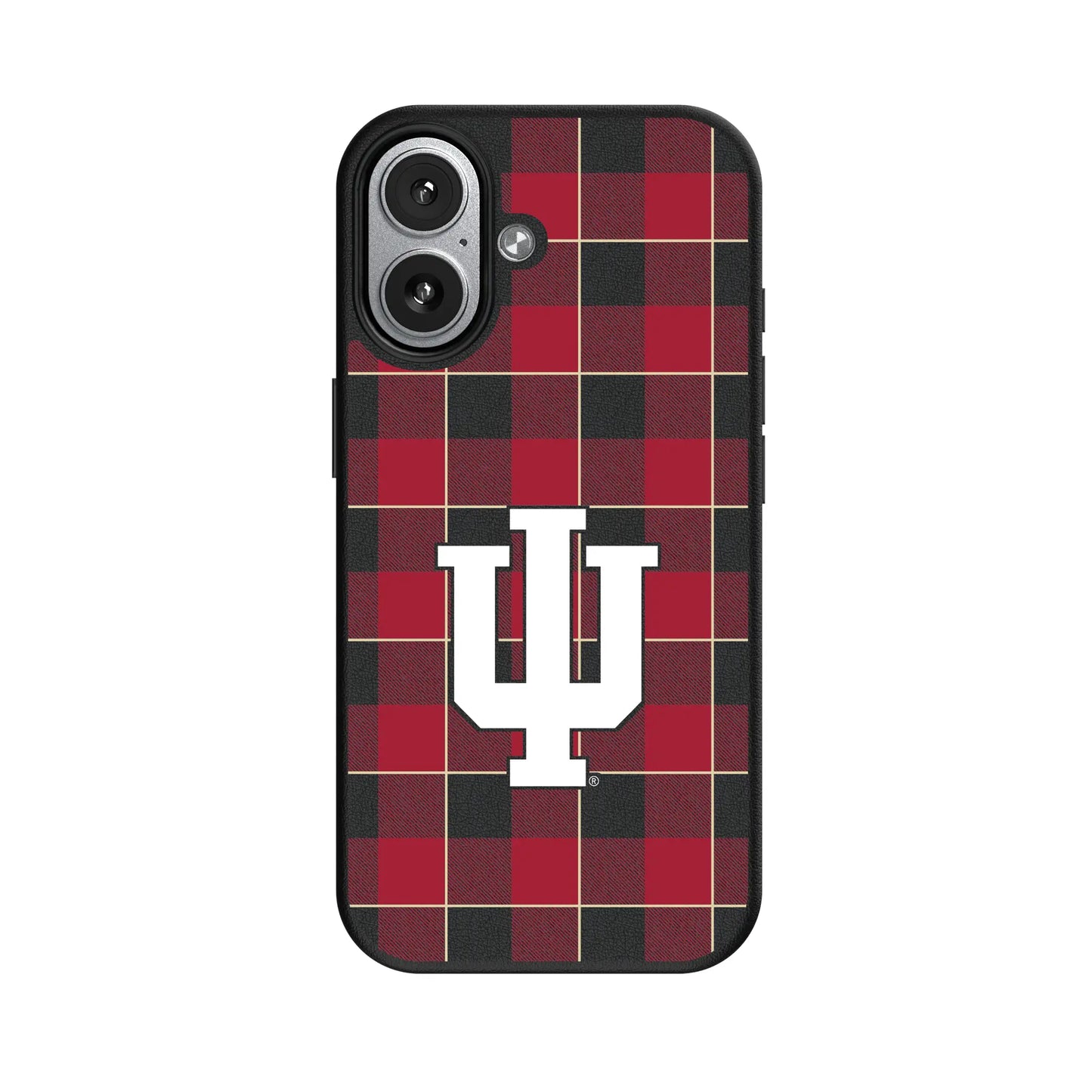 Indiana University Hoosiers Plaid MagSafe Compatible Phone Case for Apple iPhone