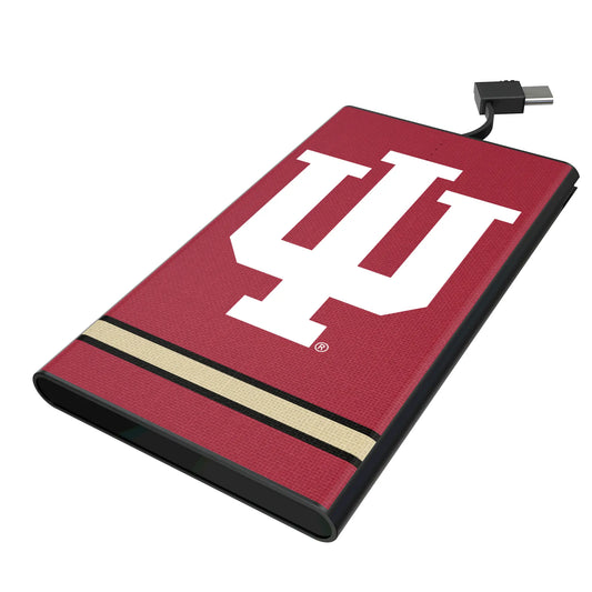 Indiana University Hoosiers Stripe 5000mAh Flat Powerbank