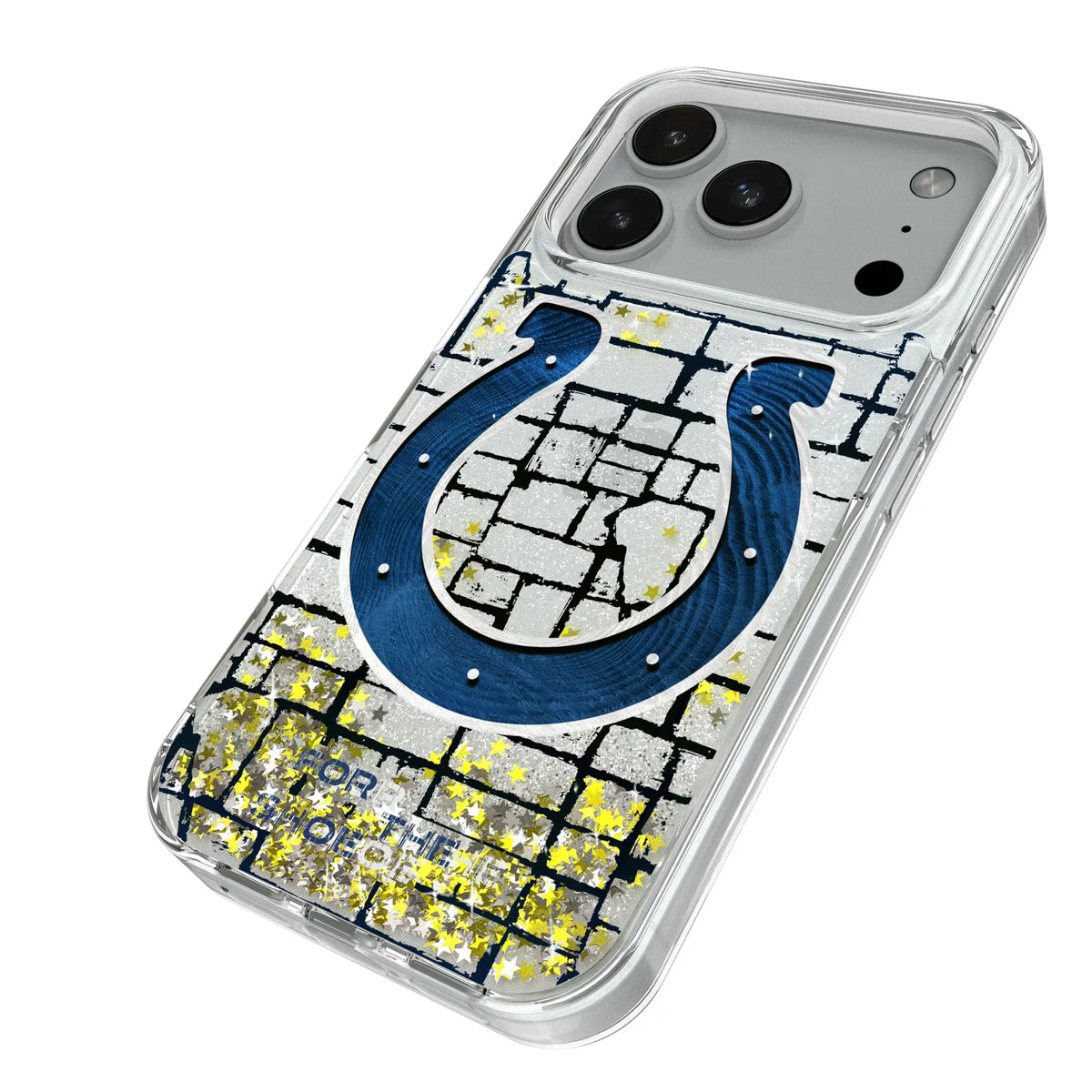 Indianapolis Colts Brick Glitter Phone Case for Apple iPhone