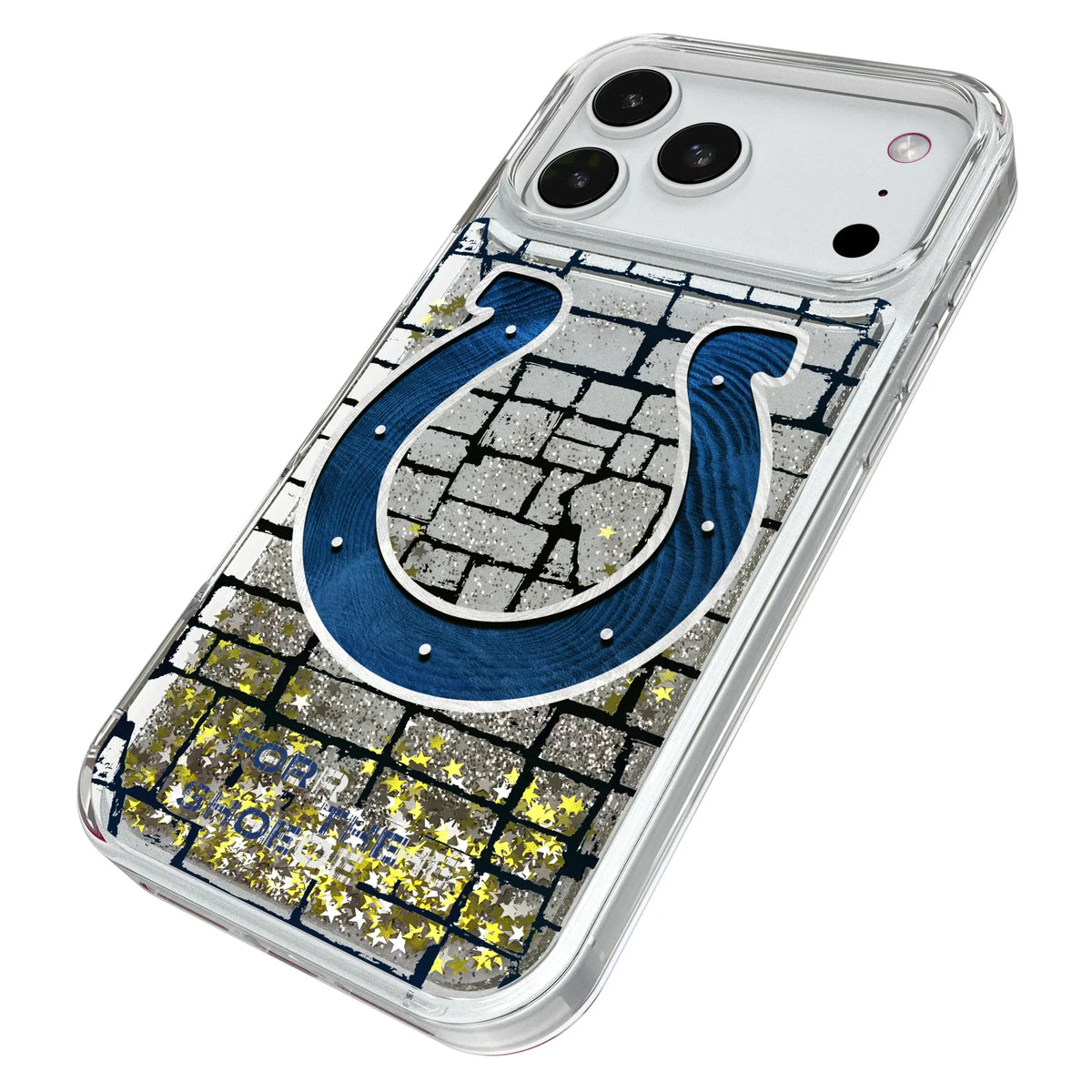 Indianapolis Colts Brick Glitter Phone Case for Apple iPhone