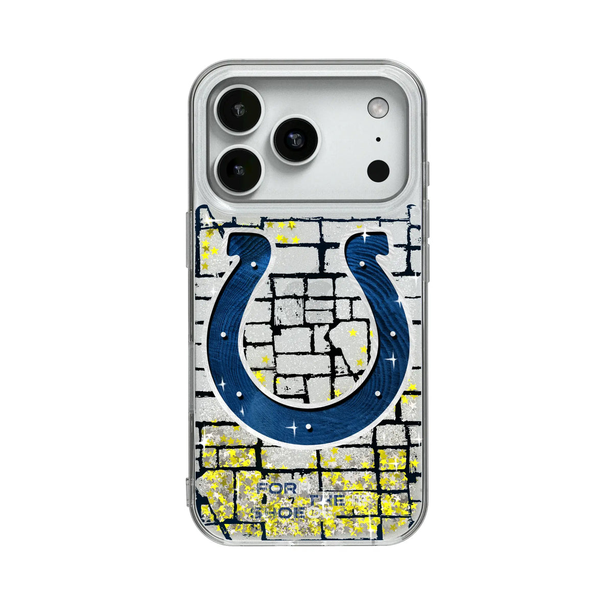 Indianapolis Colts Brick Glitter Phone Case for Apple iPhone
