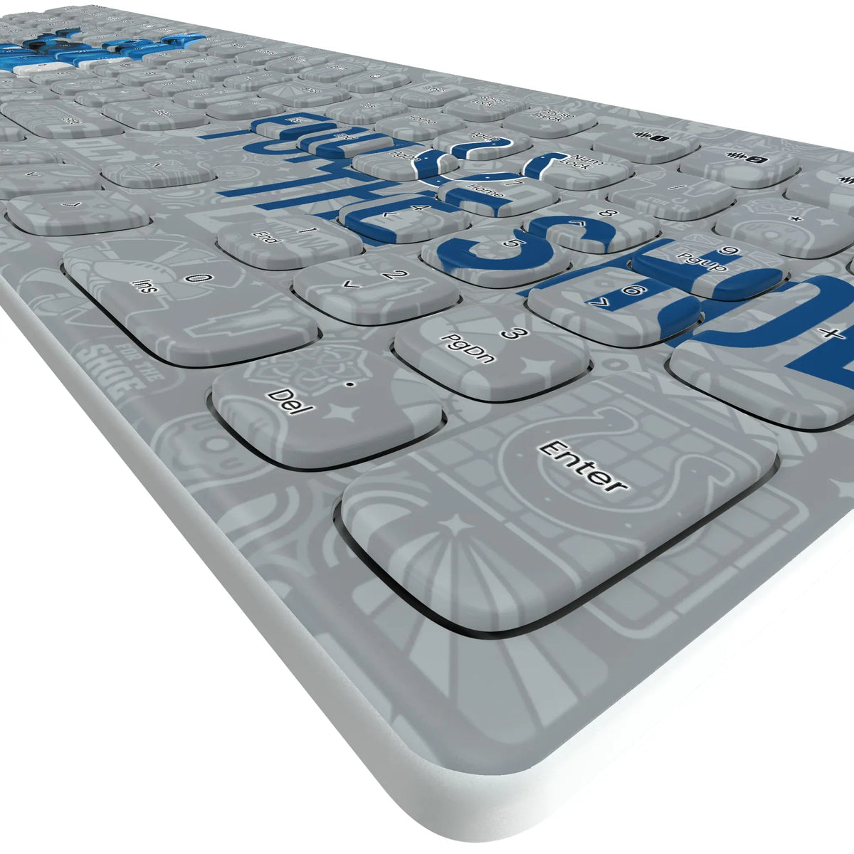 Indianapolis Colts Deco Curved Wireless Keyboard