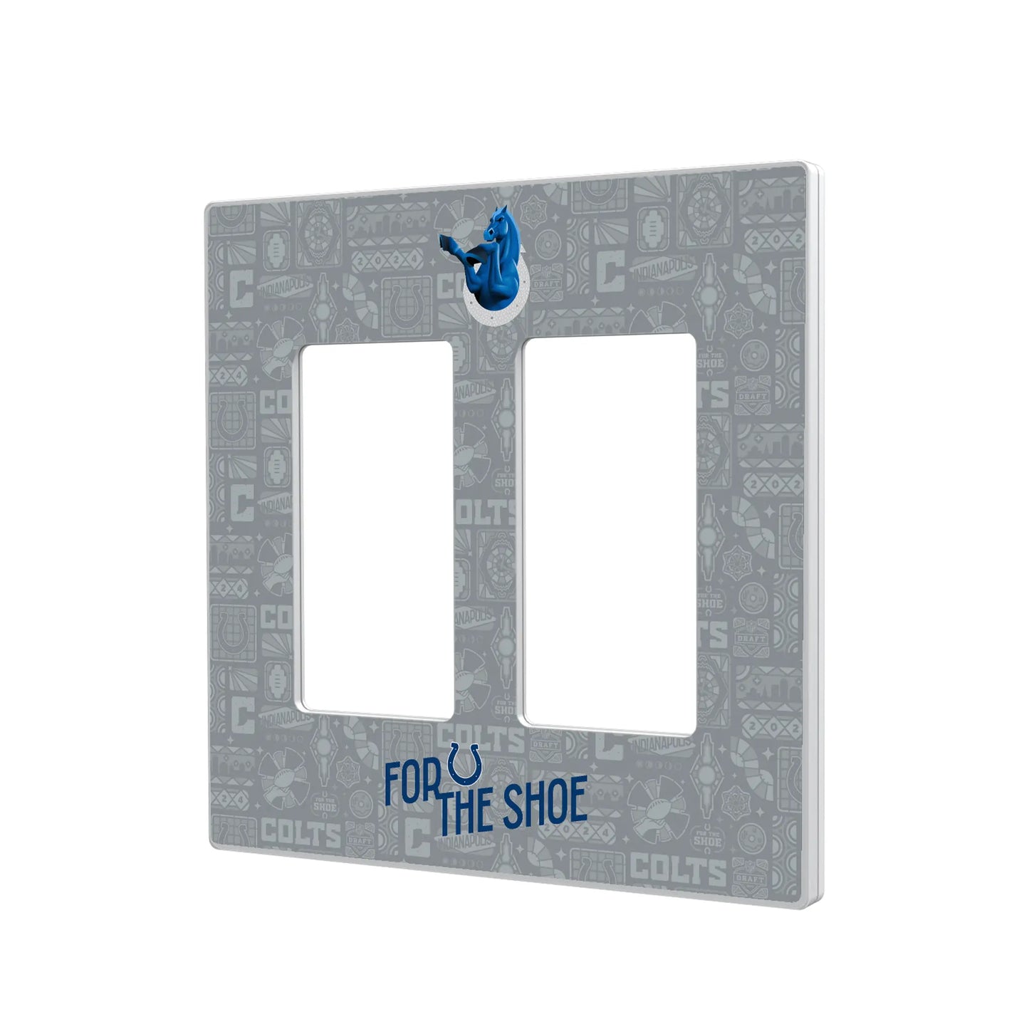 Indianapolis Colts Deco Hidden-Screw Light Switch Plate