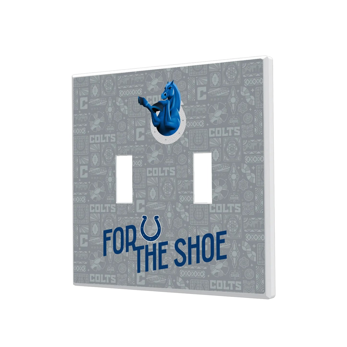 Indianapolis Colts Deco Hidden-Screw Light Switch Plate