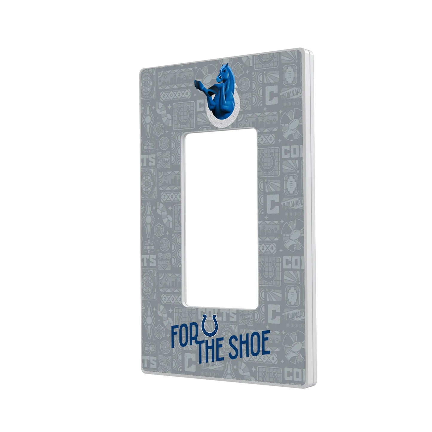 Indianapolis Colts Deco Hidden-Screw Light Switch Plate