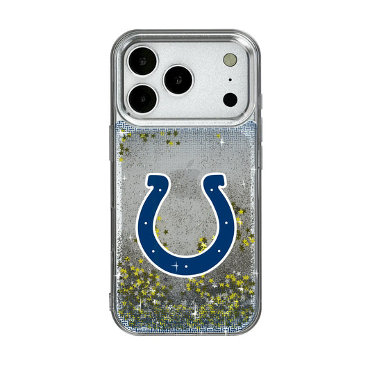 Indianapolis Colts Linen Glitter Phone Case for Apple iPhone