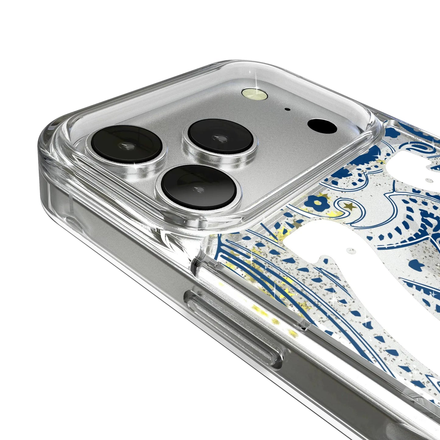Indianapolis Colts Paisley Glitter Phone Case for Apple iPhone