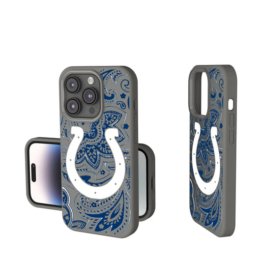 Indianapolis Colts Paisley Soft Touch Phone Case for Apple iPhone