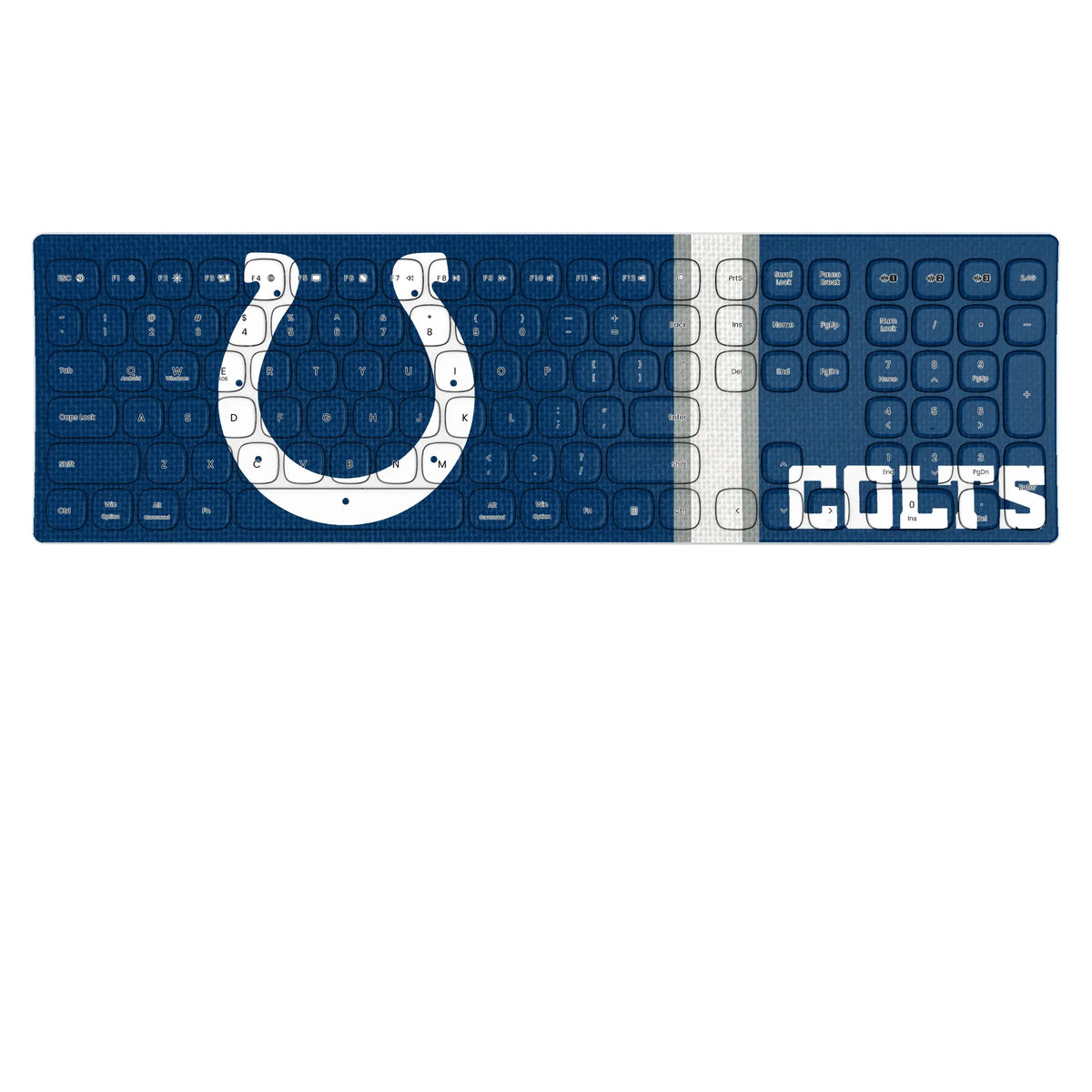 Indianapolis Colts Stripe Curved Wireless Keyboard