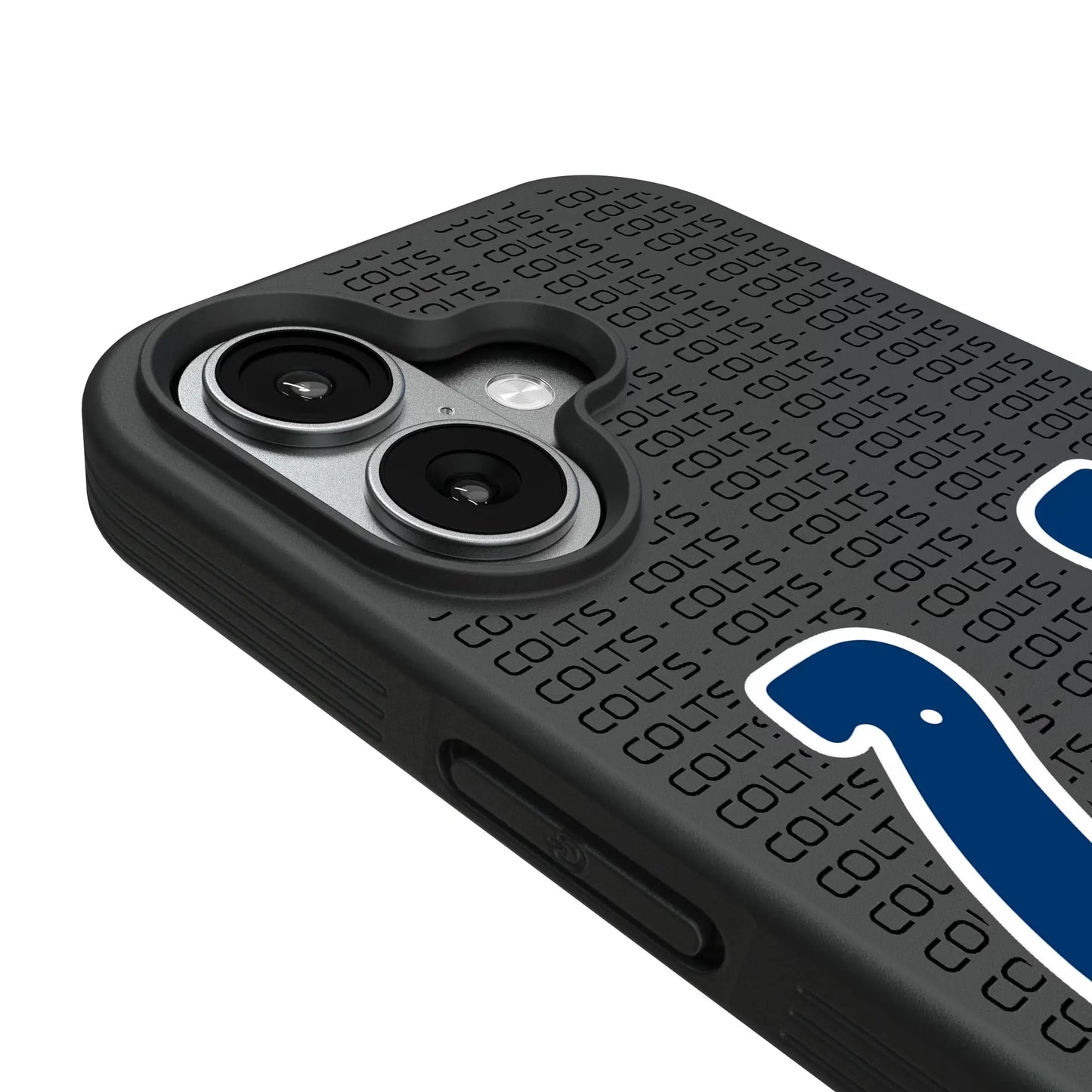 Indianapolis Colts Text Backdrop Bump Phone Case for Apple iPhone