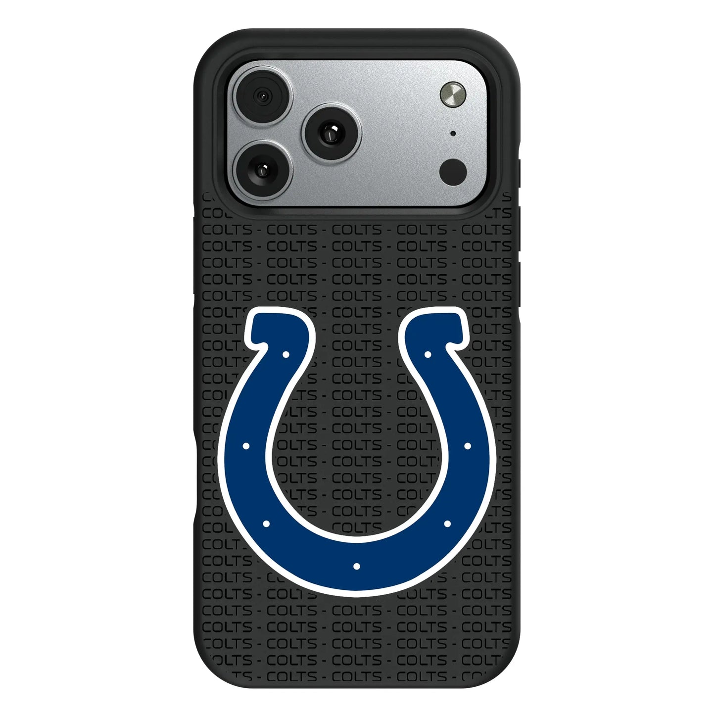 Indianapolis Colts Text Backdrop Bump Phone Case for Apple iPhone