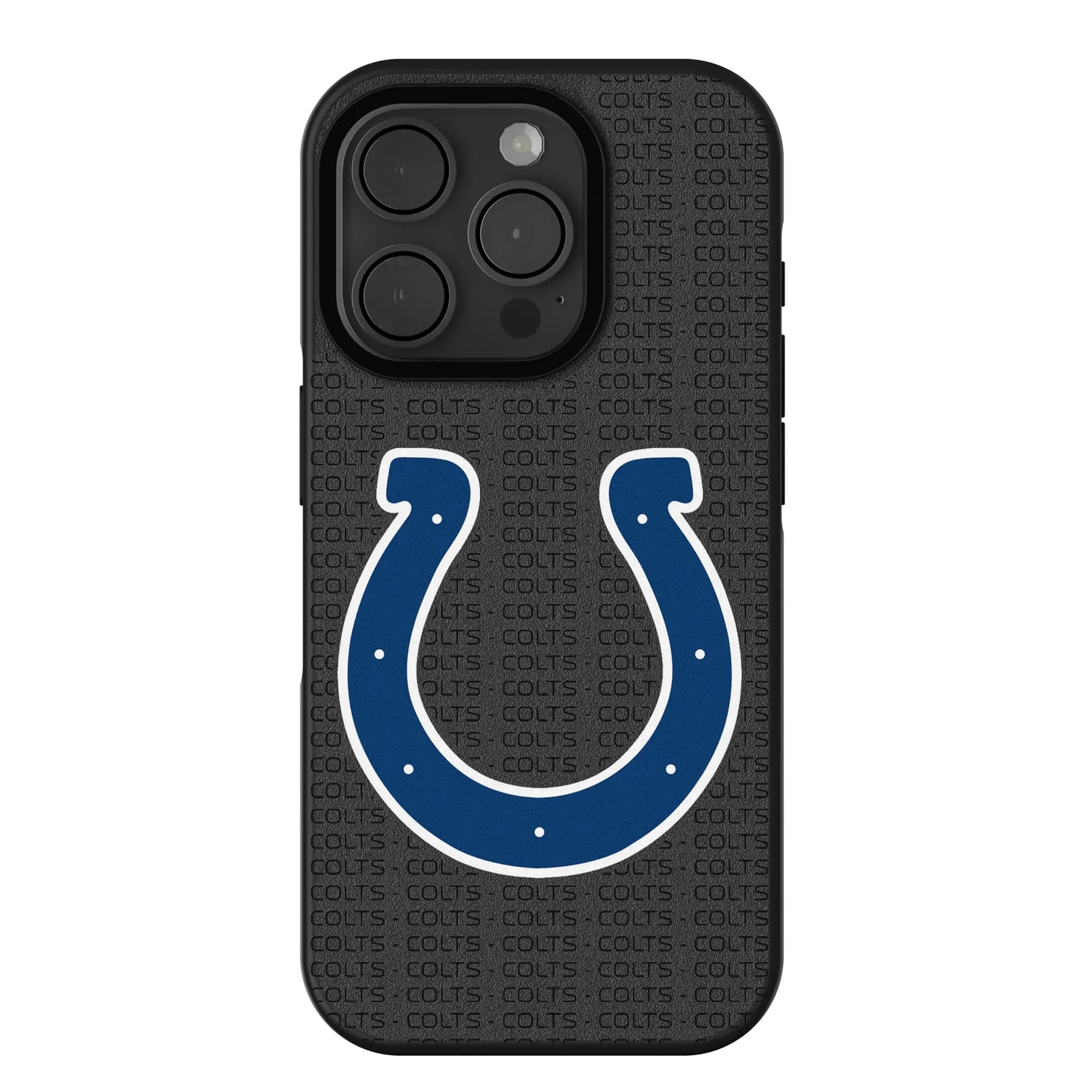 Indianapolis Colts Text Backdrop Bump Phone Case for Apple iPhone