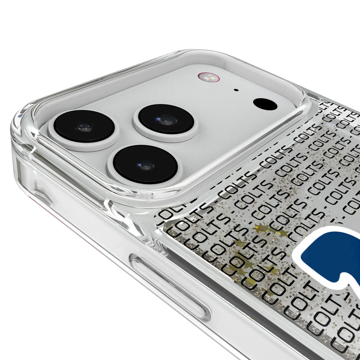 Indianapolis Colts Text Backdrop Glitter Phone Case for Apple iPhone