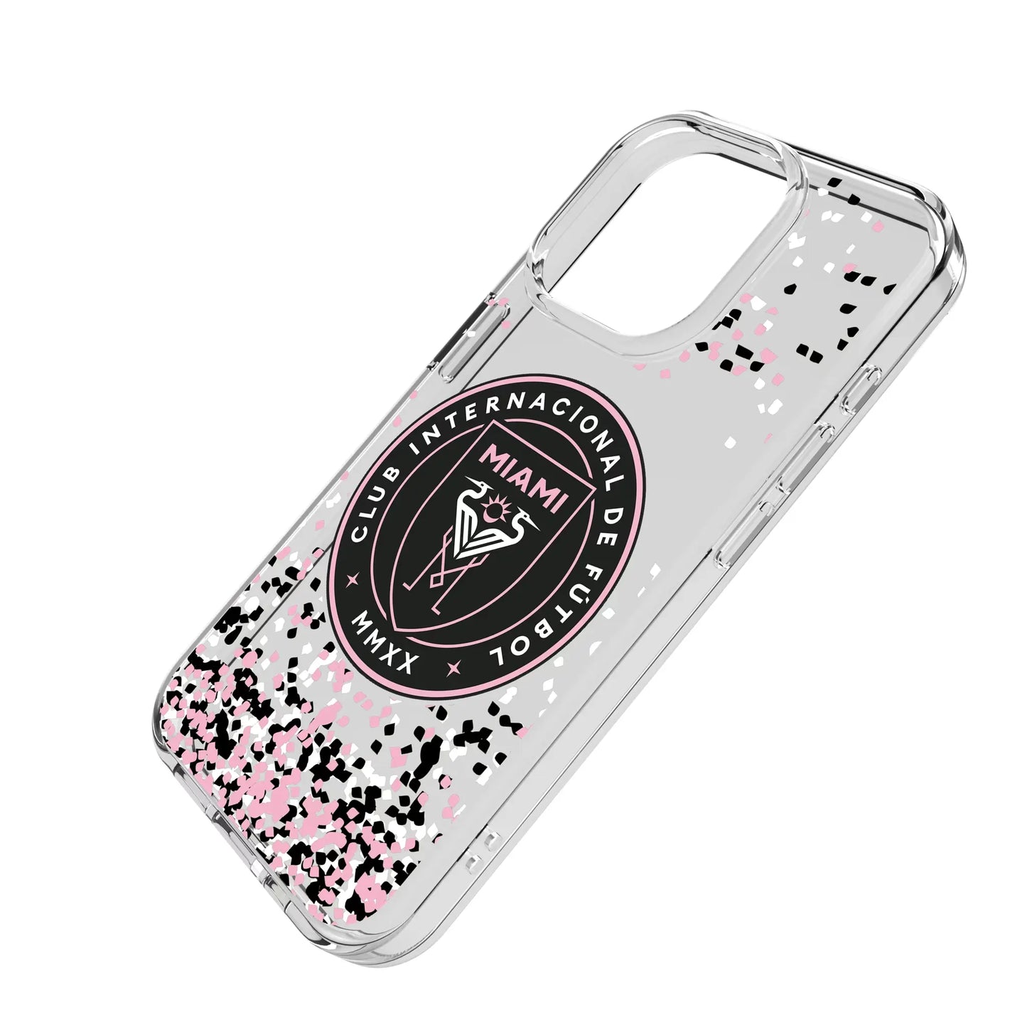 Inter Miami CF Confetti Clear Phone Case for Apple iPhone