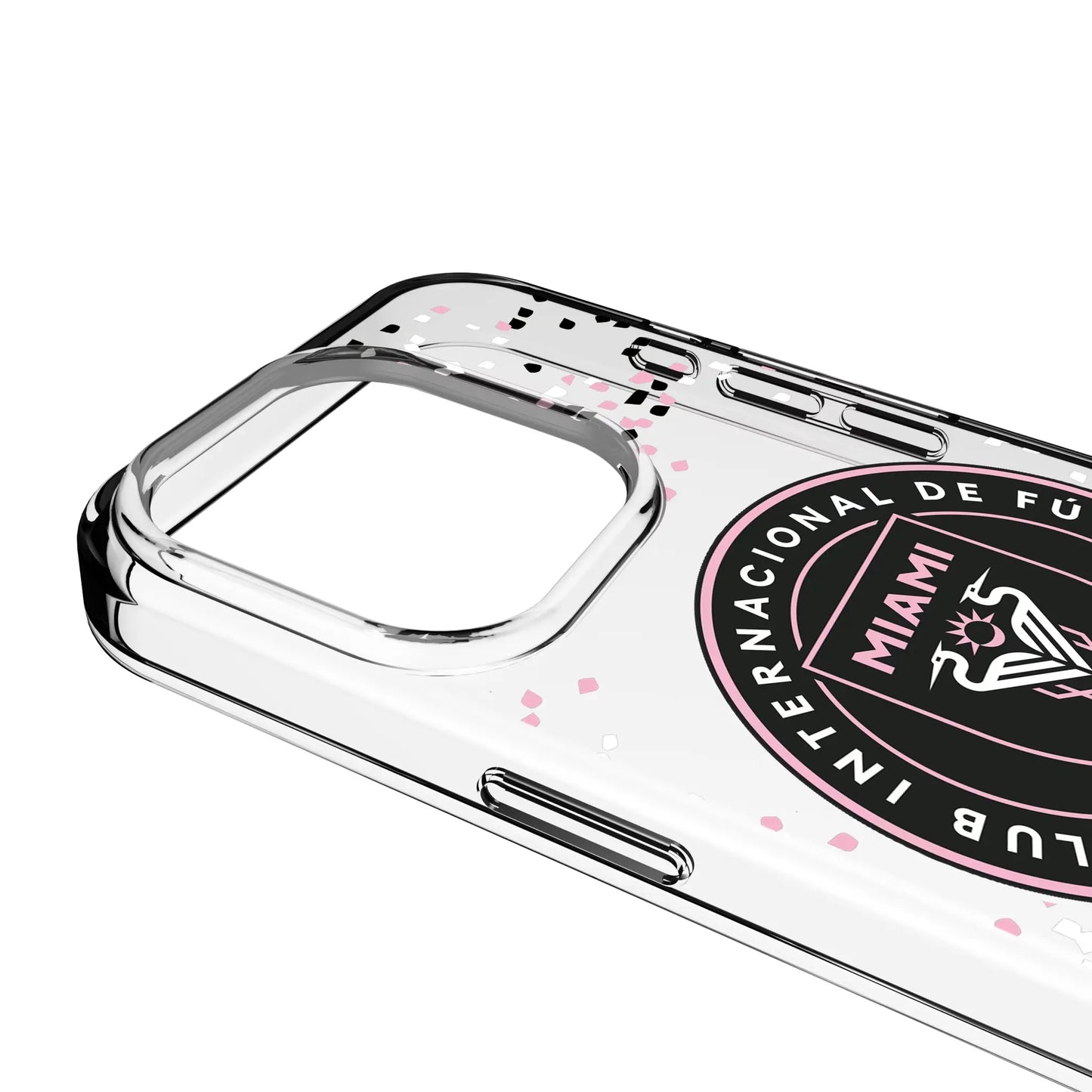 Inter Miami CF Confetti Clear Phone Case for Apple iPhone