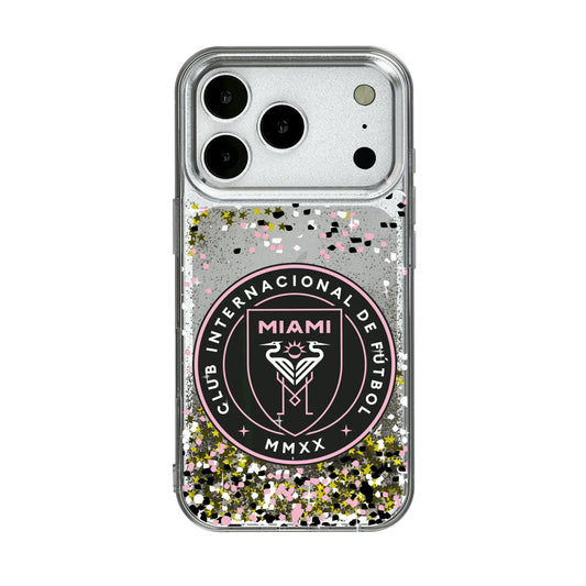 Inter Miami CF Confetti Glitter Phone Case for Apple iPhone