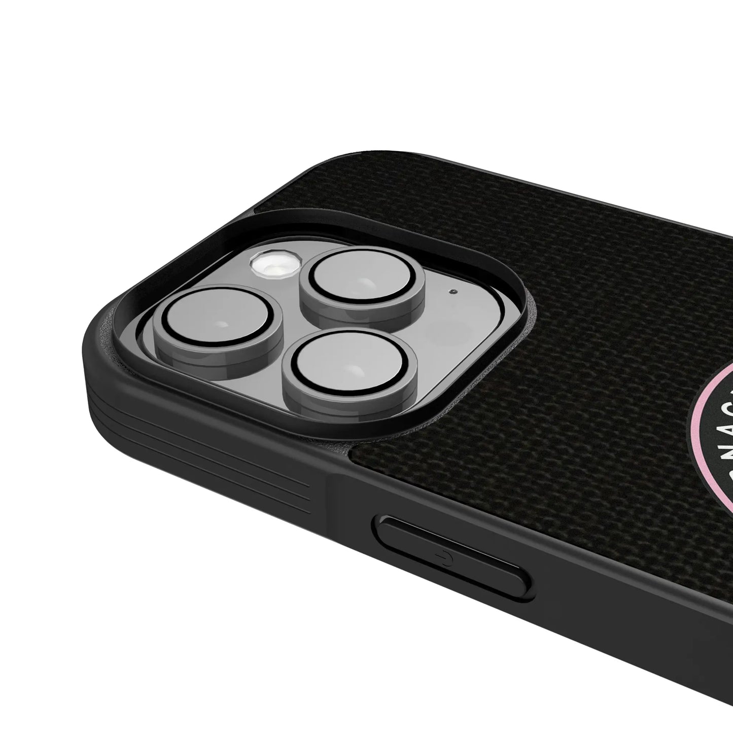 Inter Miami CF Diagonal Stripe Bump Phone Case for Apple iPhone