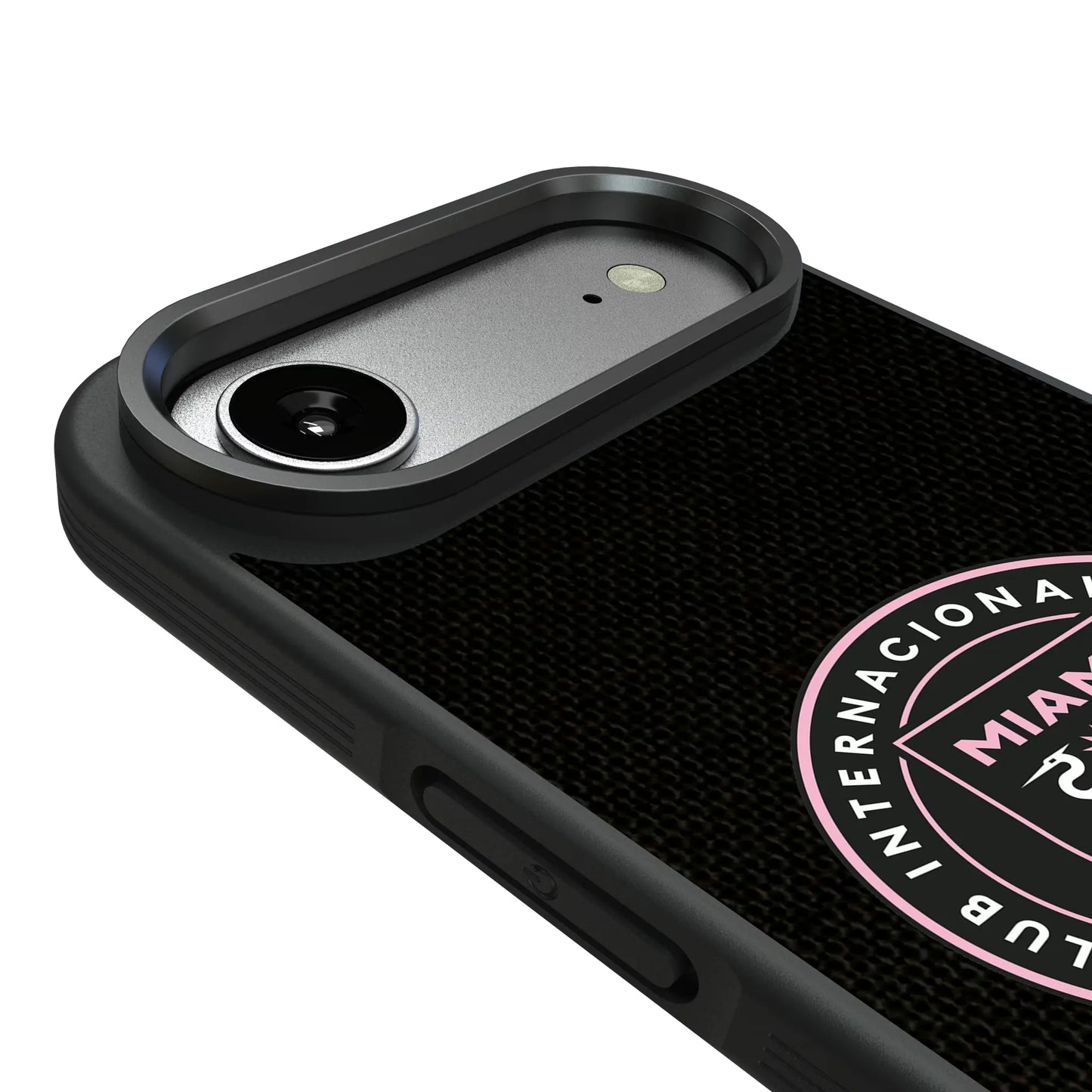 Inter Miami CF Diagonal Stripe Bump Phone Case for Apple iPhone