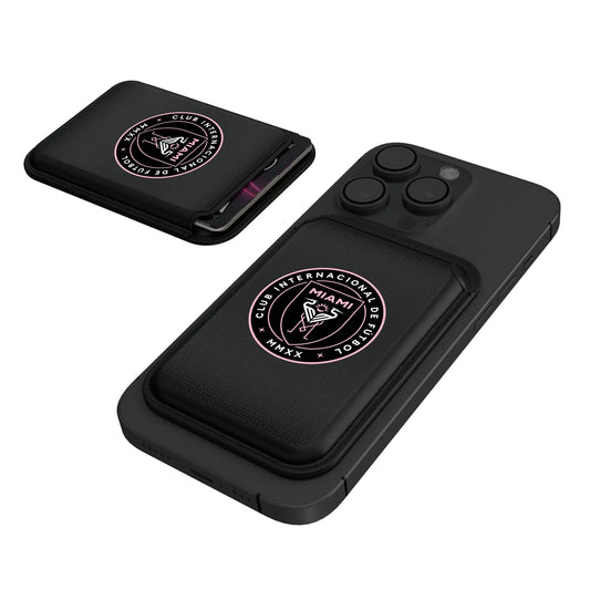 Inter Miami CF Linen Black Magnetic Credit Card Wallet