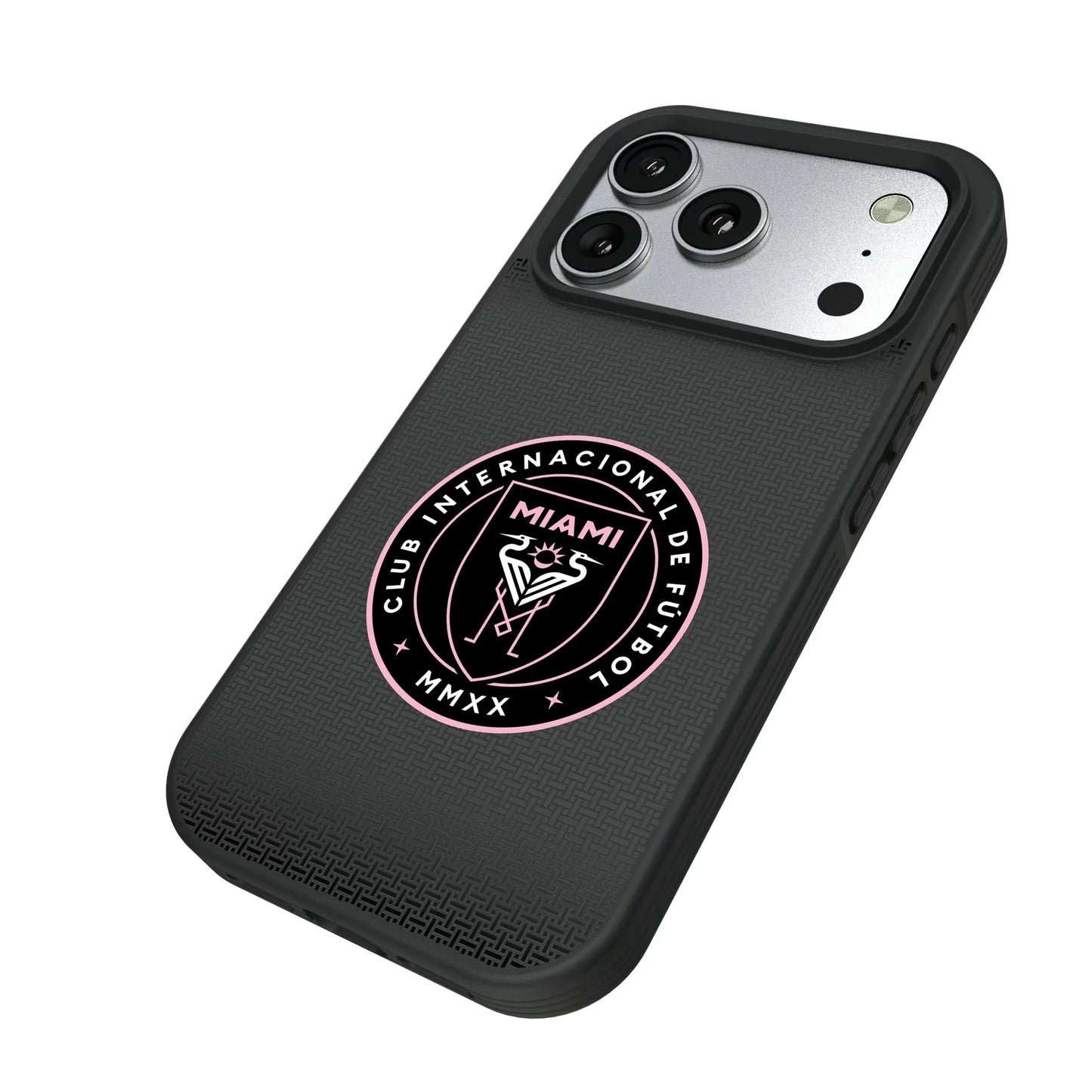 Inter Miami CF Linen Bump Phone Case for Apple iPhone