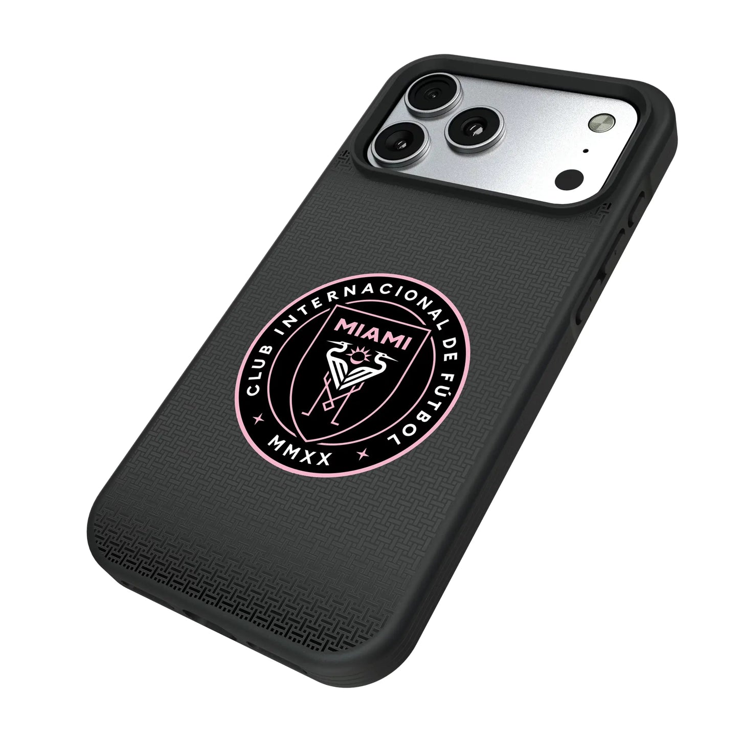 Inter Miami CF Linen Bump Phone Case for Apple iPhone