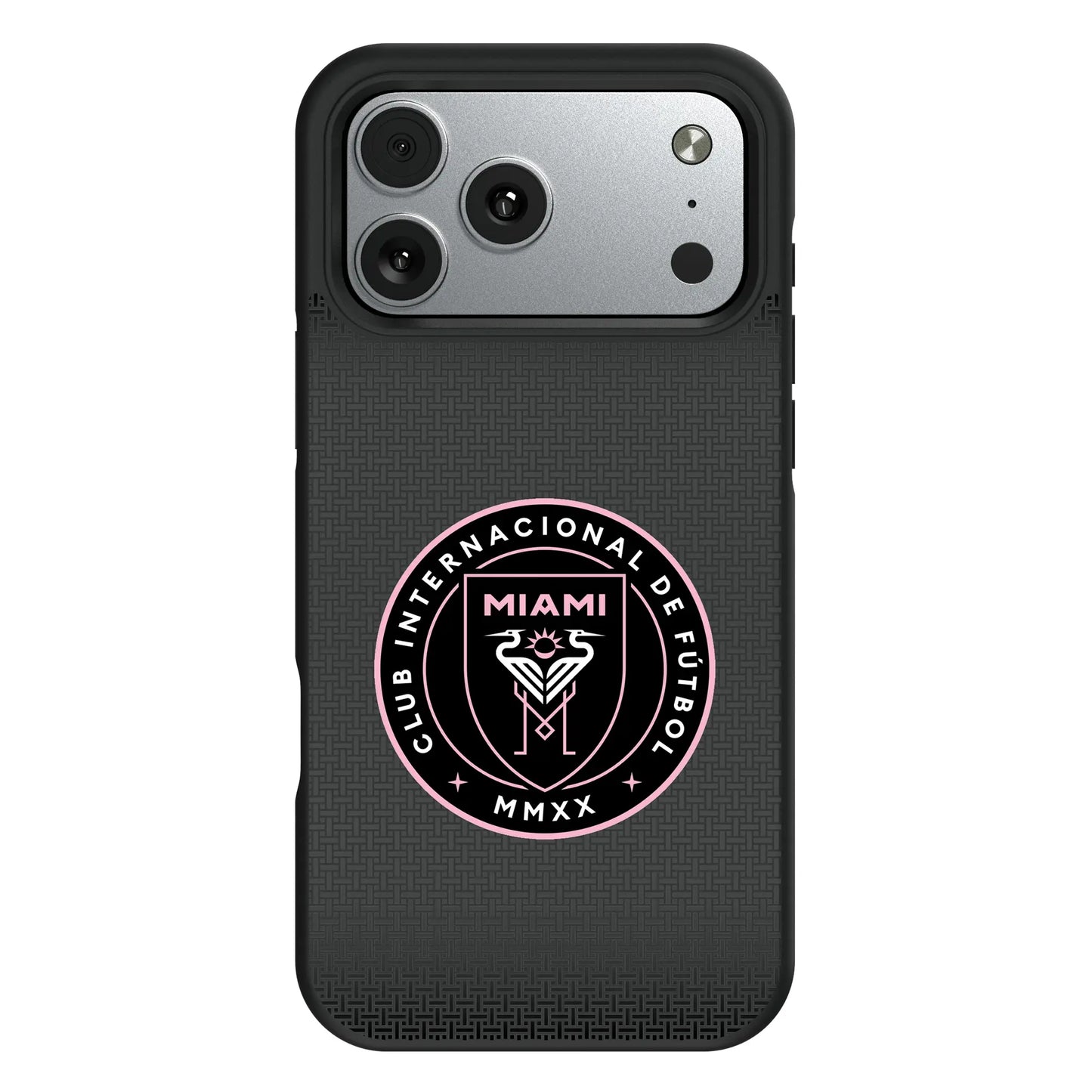 Inter Miami CF Linen Bump Phone Case for Apple iPhone