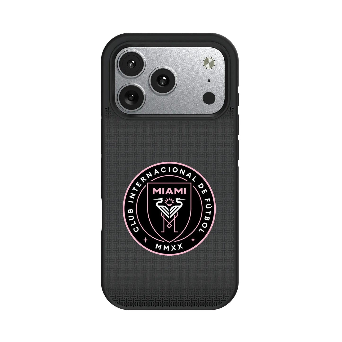 Inter Miami CF Linen Bump Phone Case for Apple iPhone