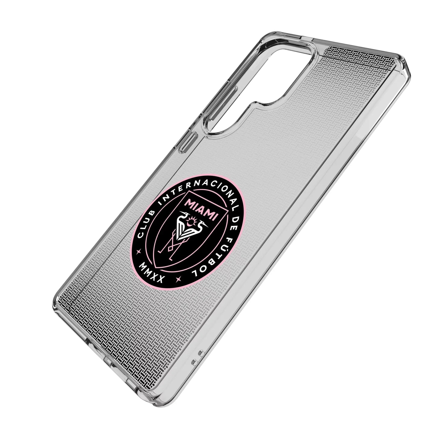 Inter Miami CF Linen Clear Phone Case for Samsung Galaxy