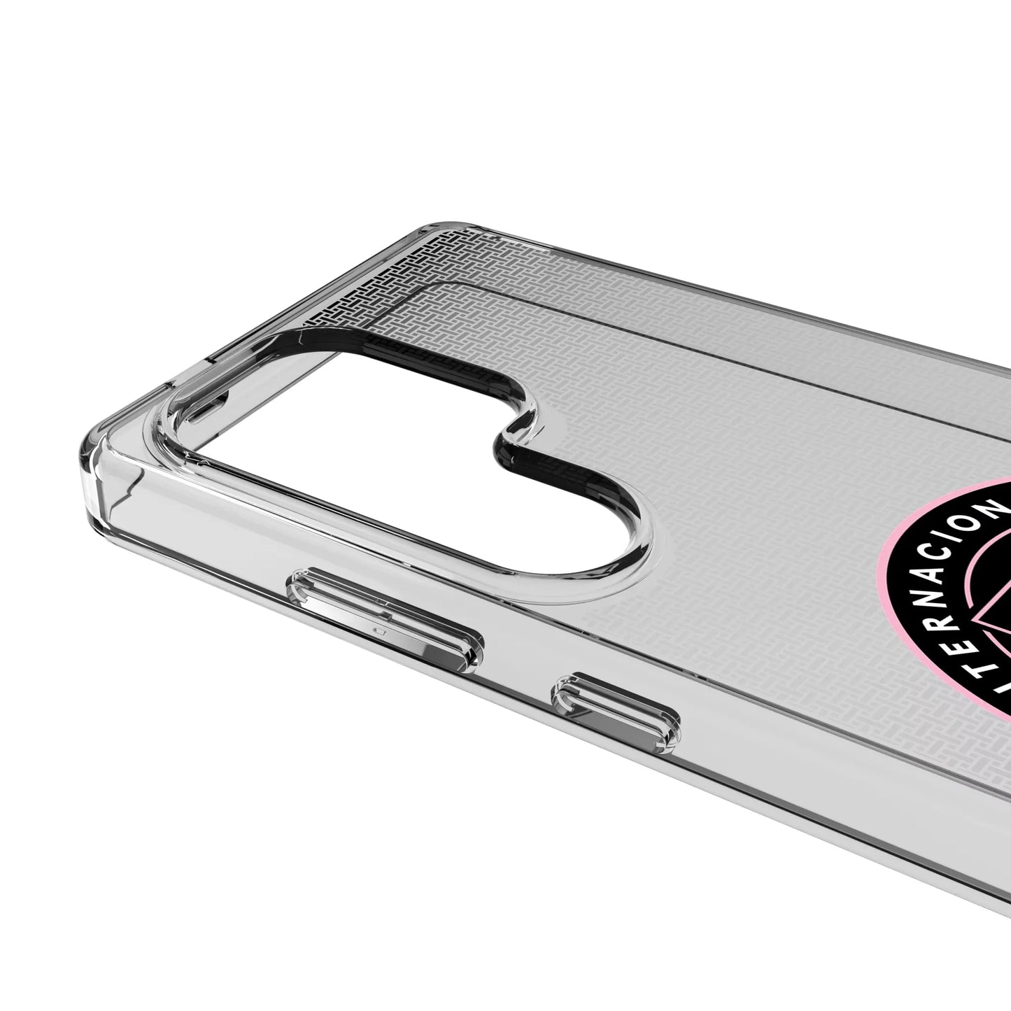 Inter Miami CF Linen Clear Phone Case for Samsung Galaxy