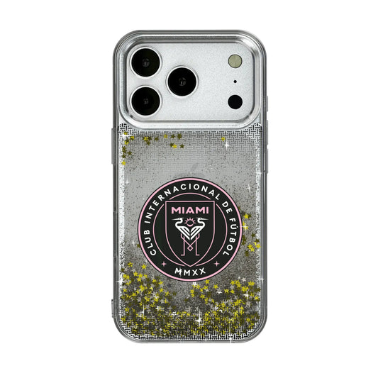 Inter Miami CF Linen Glitter Phone Case for Apple iPhone