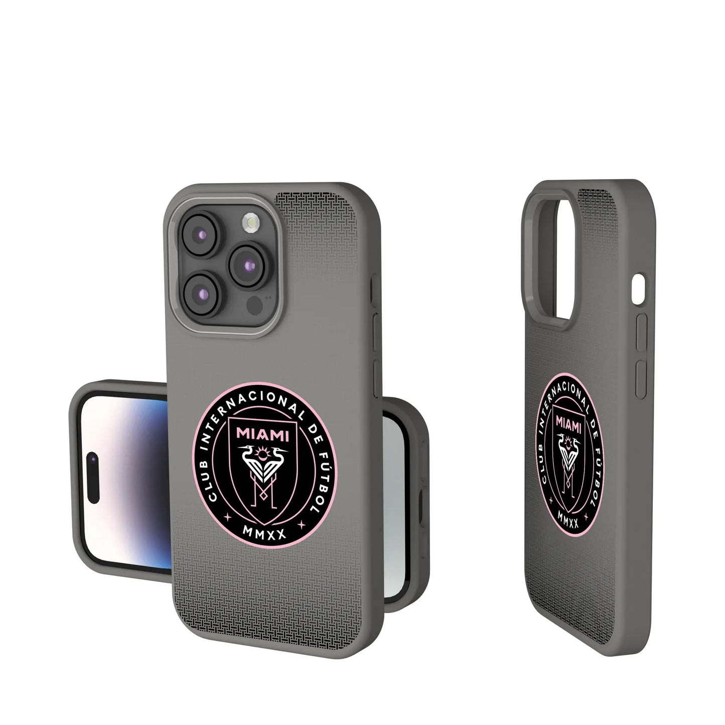 Inter Miami CF Linen Soft Touch Phone Case for Apple iPhone