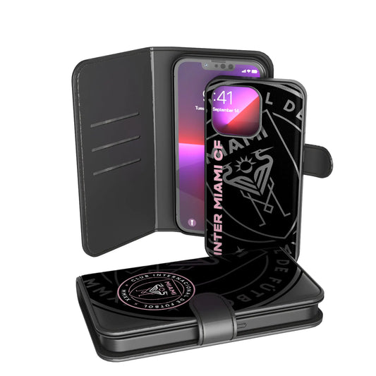 Inter Miami CF Monocolor Tilt Wallet Phone Case for Apple iPhone