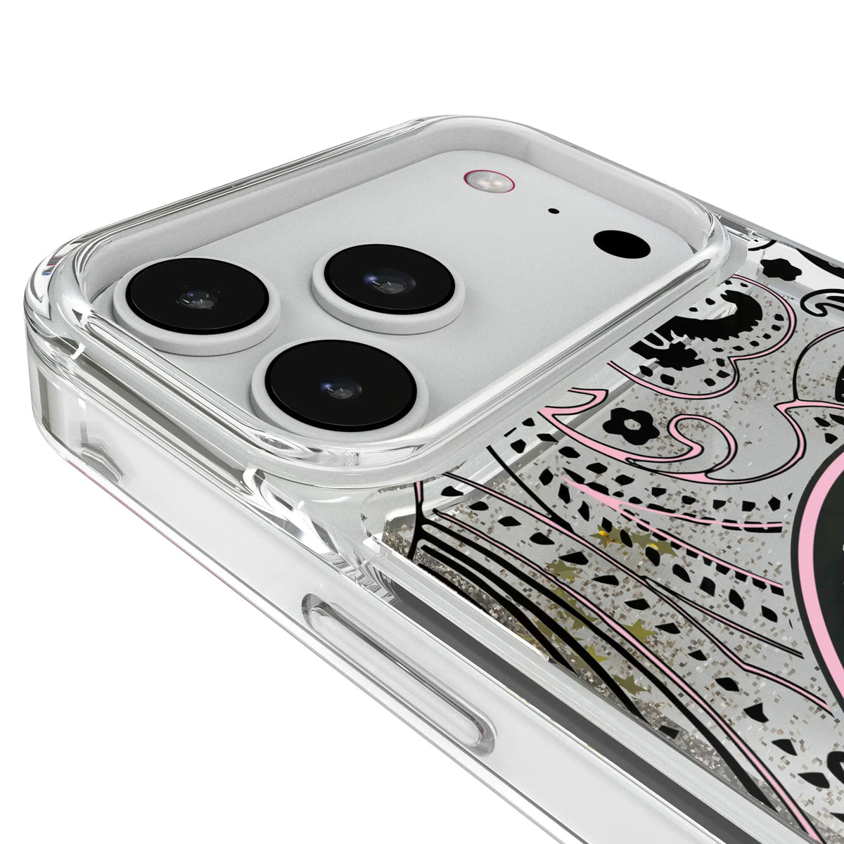 Inter Miami CF Paisley Glitter Phone Case for Apple iPhone