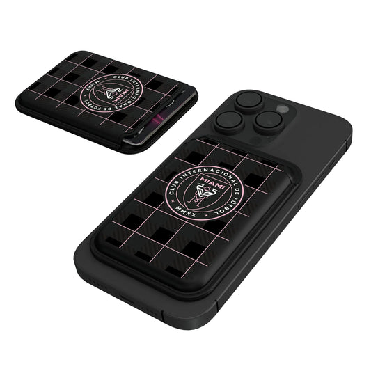 Inter Miami CF Plaid Black Magnetic Credit Card Wallet