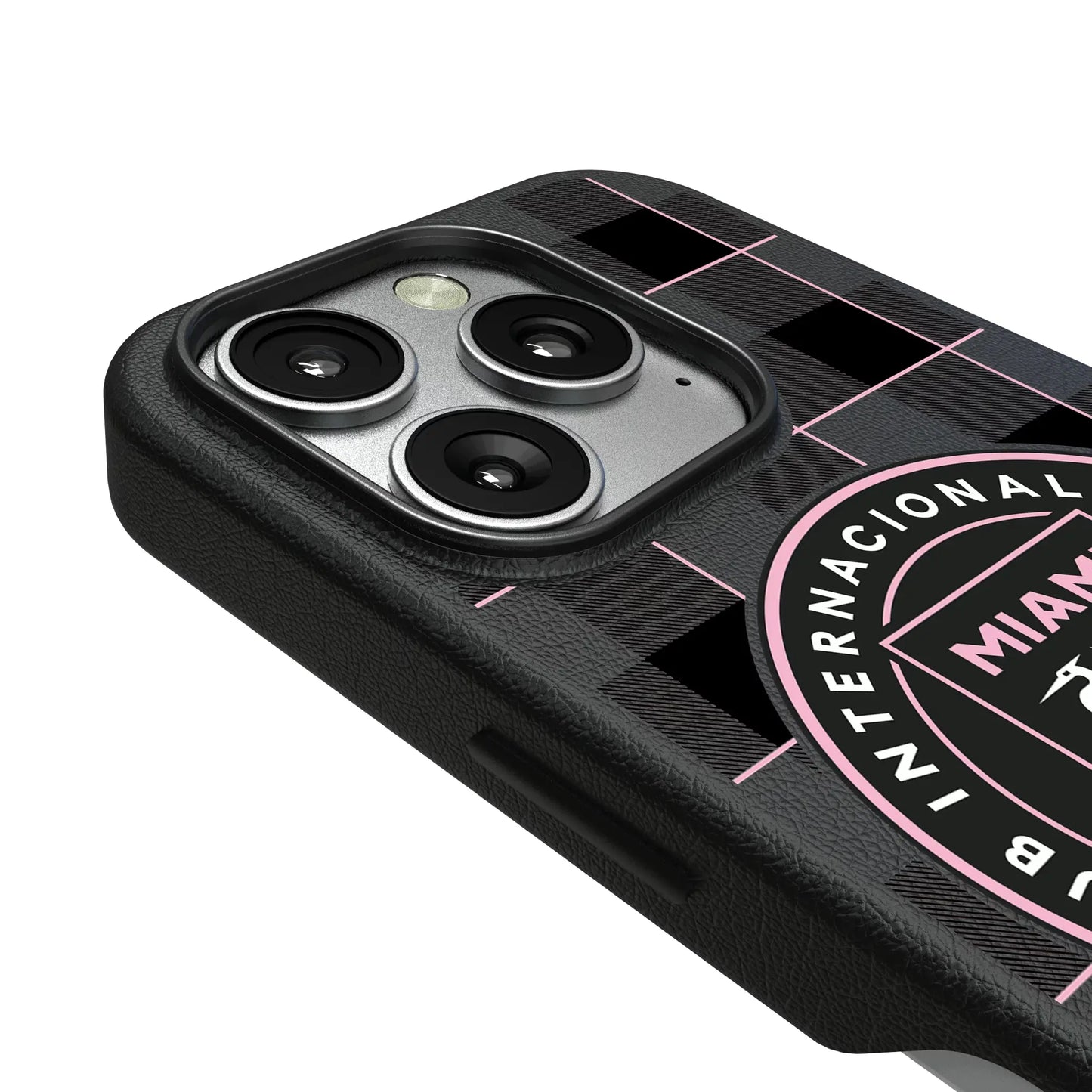 Inter Miami CF Plaid MagSafe Compatible Phone Case for Apple iPhone