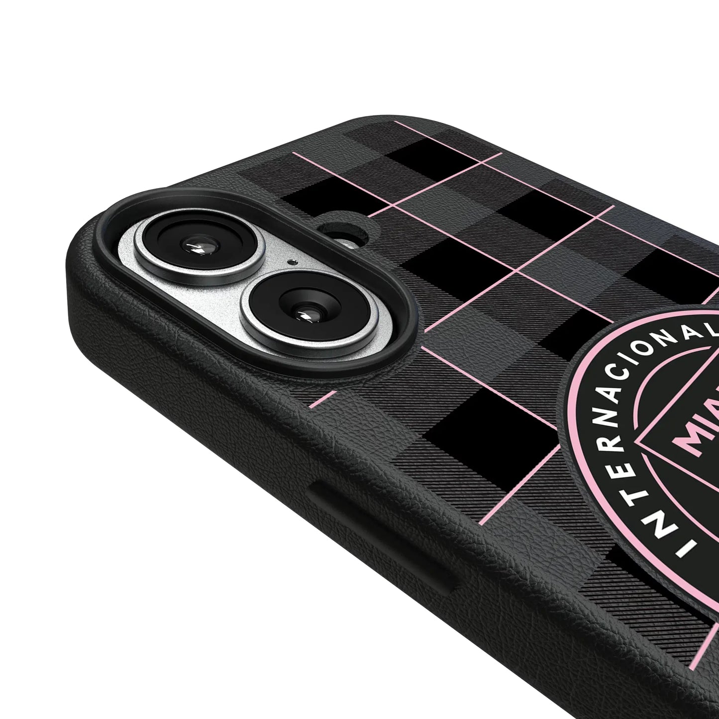Inter Miami CF Plaid MagSafe Compatible Phone Case for Apple iPhone