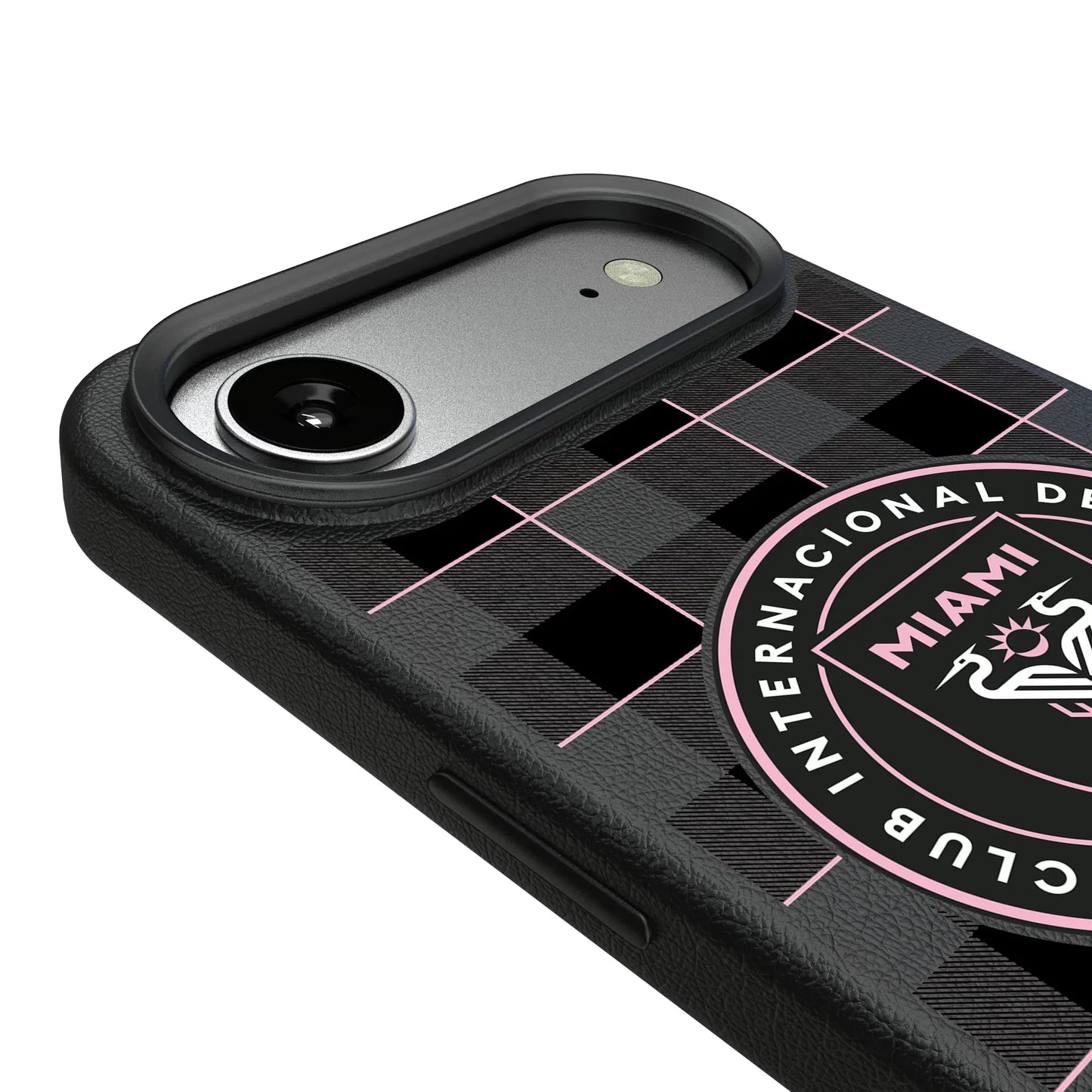 Inter Miami CF Plaid MagSafe Compatible Phone Case for Apple iPhone