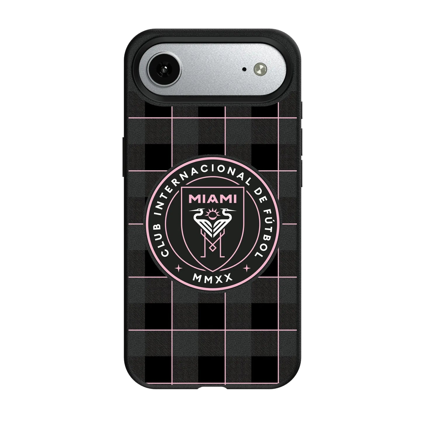 Inter Miami CF Plaid MagSafe Compatible Phone Case for Apple iPhone