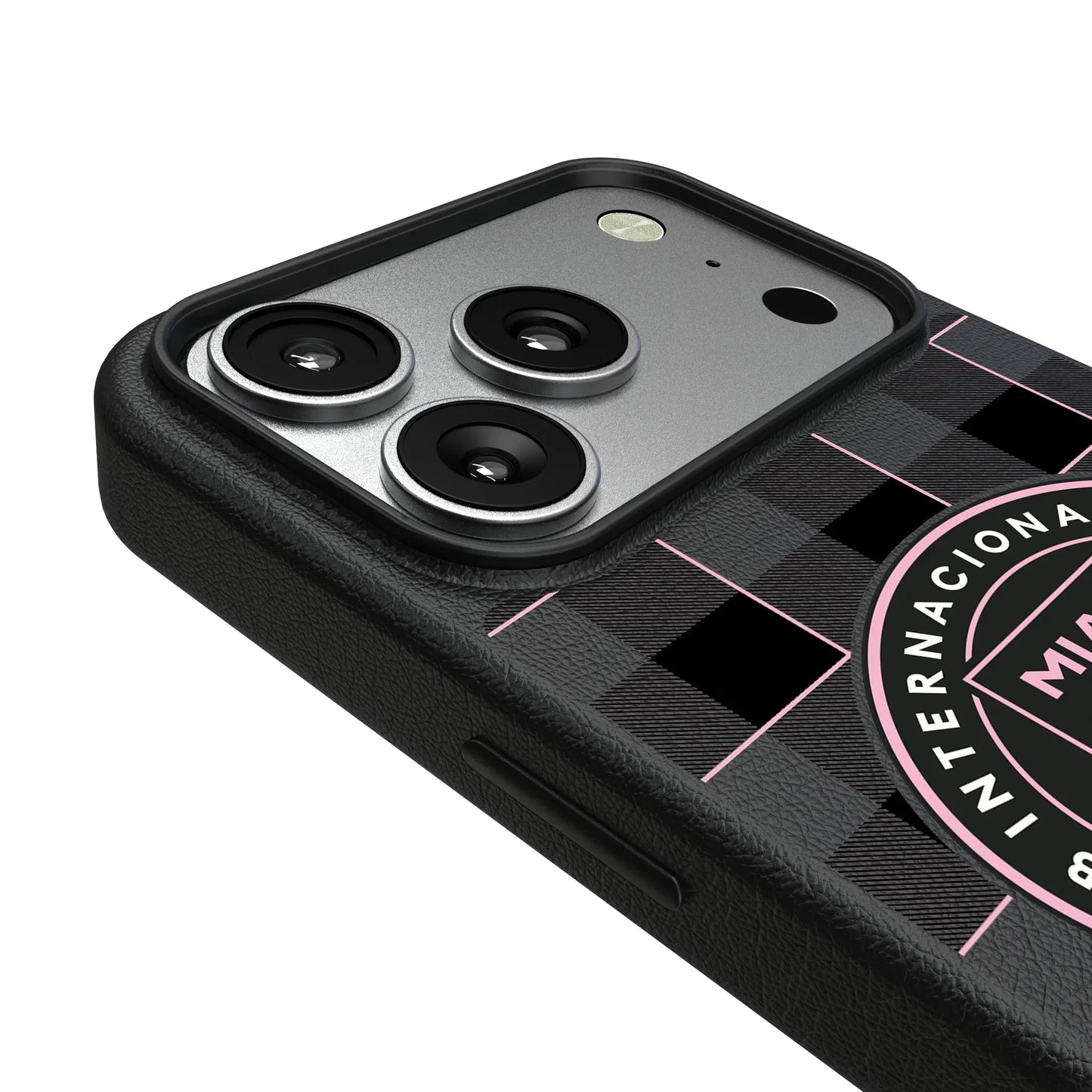 Inter Miami CF Plaid MagSafe Compatible Phone Case for Apple iPhone
