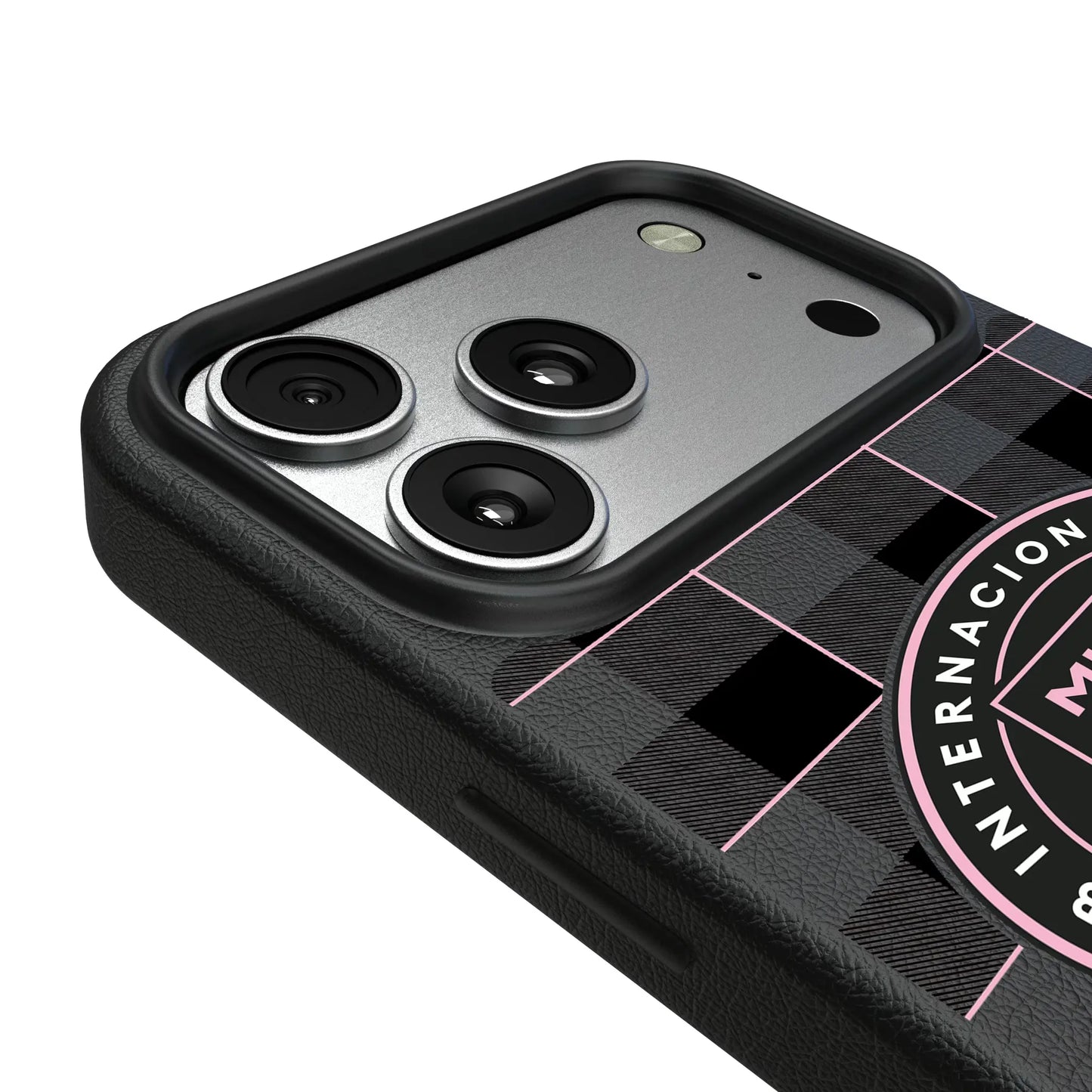 Inter Miami CF Plaid MagSafe Compatible Phone Case for Apple iPhone